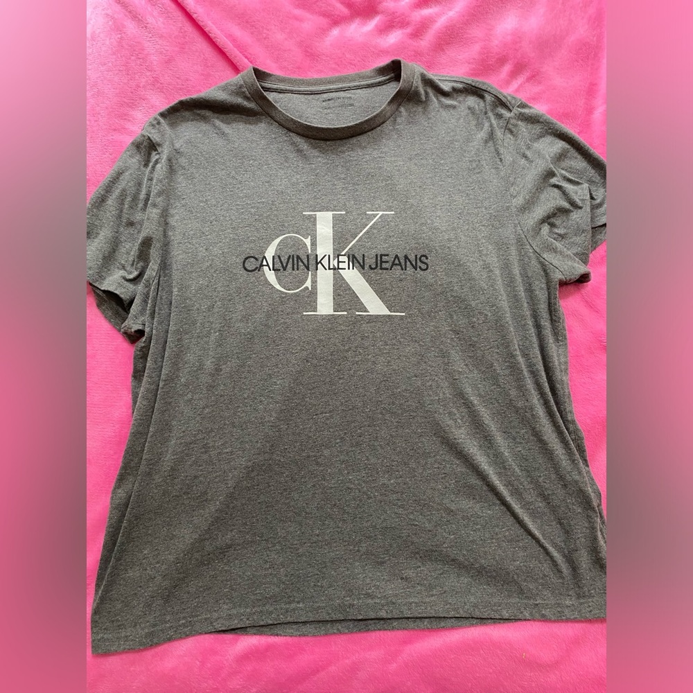 Men’s Calvin Klein Jeans Gray T-Shirt XL